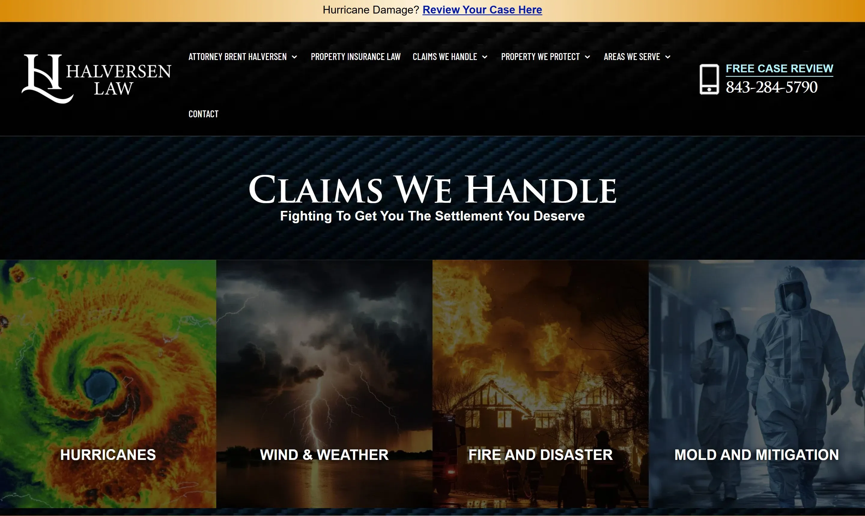 Halversen Law website — built by LAA